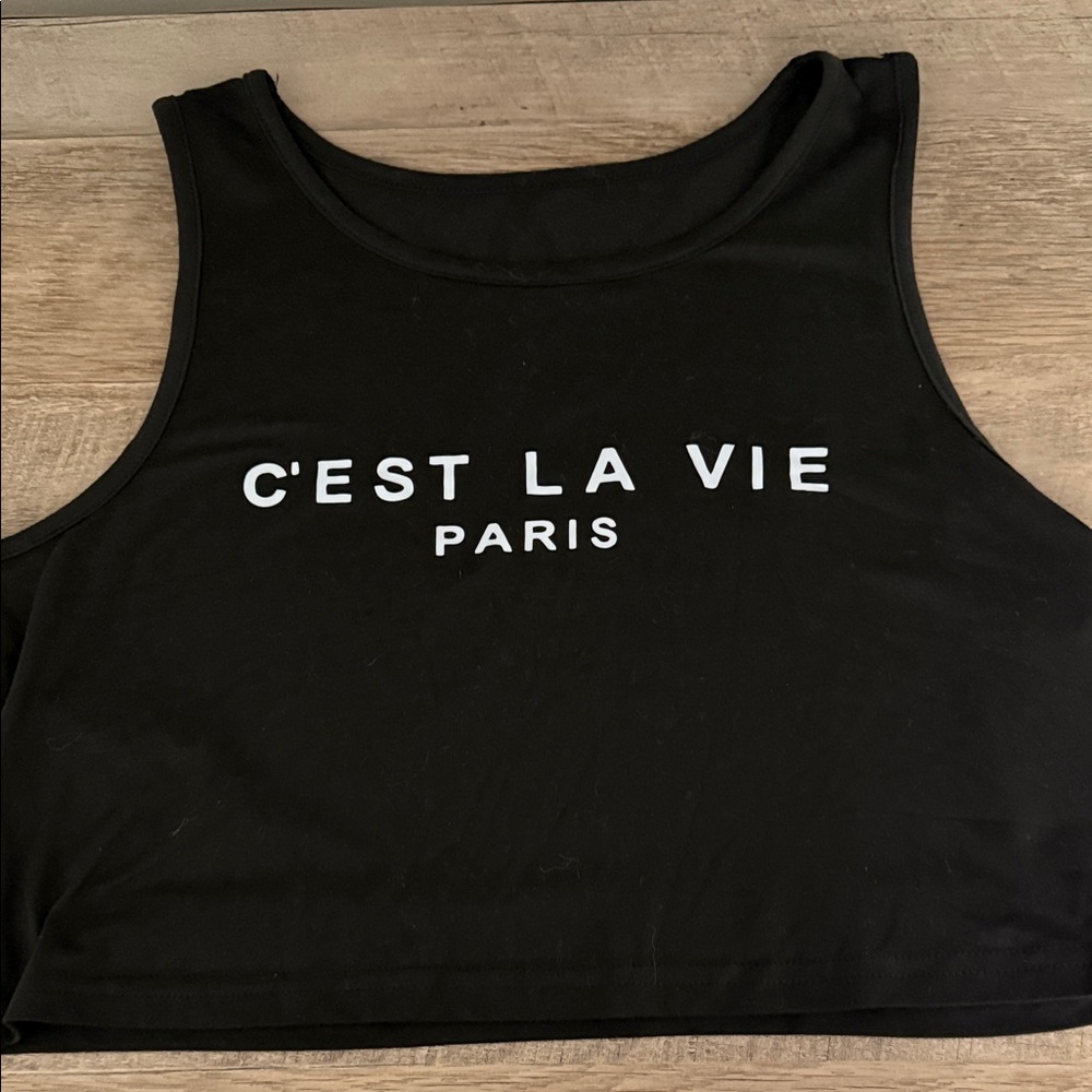 Graphic crop top